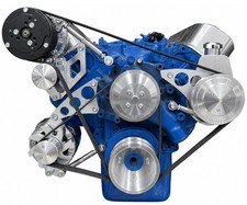 Big Block Ford 429 460 Serpentine Pulley Conversion Kit Alt Ps Ac 6 Rib