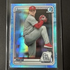 2020 Bowman Draft #BD-125 Levi Prater St. Louis Cardinals Sky Blue