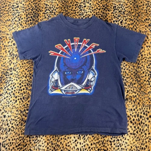 Journey Frontiers World Tour T-Shirt Navy Blue 1980s vintage concert t-shirt, vintage, size S, single stitch, B+ condition