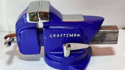 #ad #ad RESTORED VINTAGE CRAFTSMAN 5171 Torpedo Bench Vise 4 In Jaws 26 Lbs USA $228.00