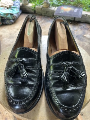 Men s BALLY Black Leather Tassel Loafers SZ 10.5 D NICE!   ID # DAVID 4597