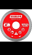 Diablo DMADC0400 4" Diamond Continuous Rim Masonry Cut-Off Disc