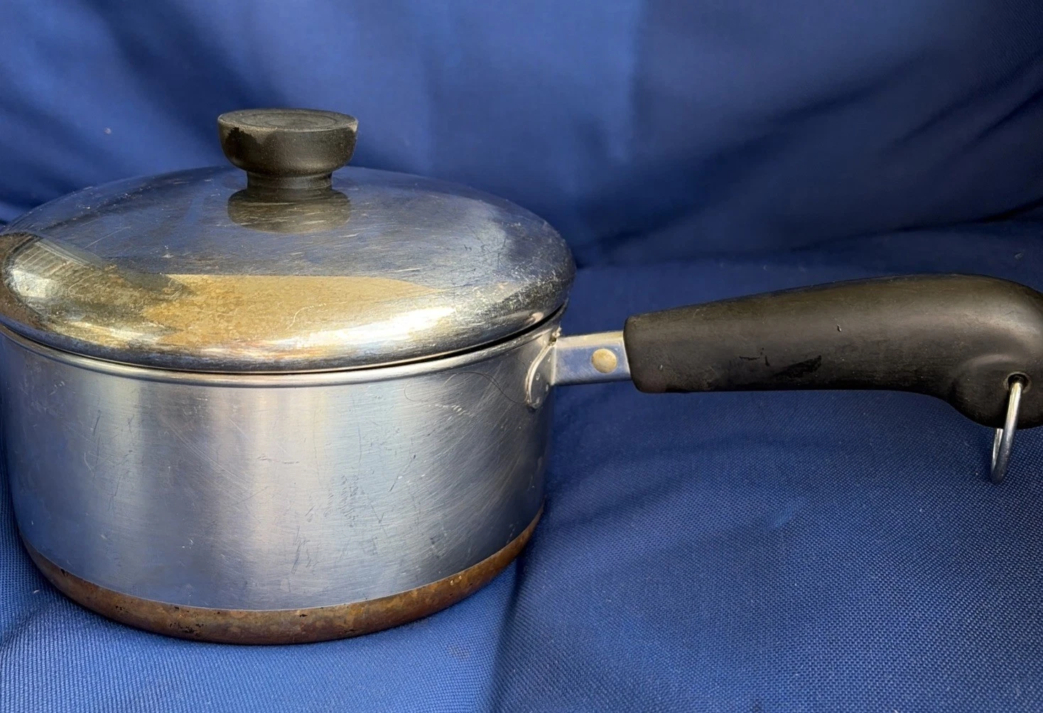 Revere Ware 2 Qt Copper Clad Stainless Steel Sauce Pan & Lid 87 Clinton Ill USA