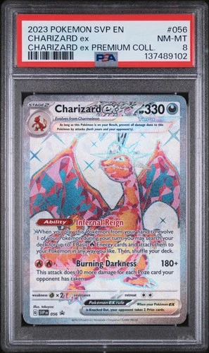 2023 POKEMON SVP PROMO PREMIUM COLLECTION #056 CHARIZARD EX PSA 8