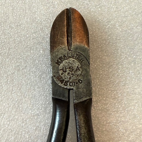 Wire Cutters Vintage Kraeuter 4501-6 6.25” Diagonal Cutting Pliers Made In USA - Picture 2 of 17