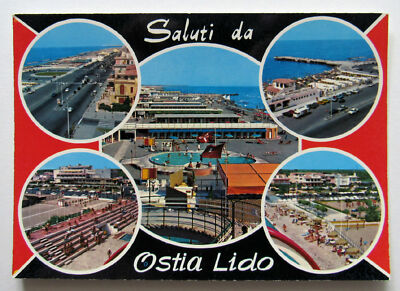 Italy Rome Saluti da Ostia Lido Postcard 