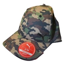 Puma Evercat Icon alloy Stretch Fit Camo Baseball Cap-Hat Men S/M: 55-54cm