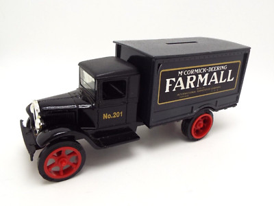 McCormick-Deering Farmall Bank 1931 Ertl Hawkeye Truck Bank. 1/34 Scale Die-Cast
