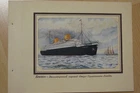 NORD DEUTSCHER LLOYD Line SS BREMEN SHIP Post Card Maiden Departure 1929