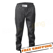 K1 RaceGear 22-CHL-NW-L Large Black/White Stripes Challenger Driving Pants
