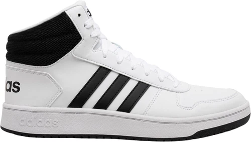 adidas Hoops 2.0 Mid White Black
