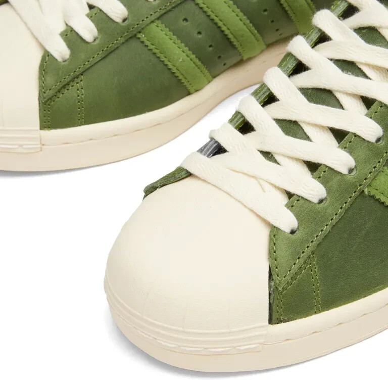 Adidas Men's Superstar Vintage Shoes in Green and Cream White | eBay