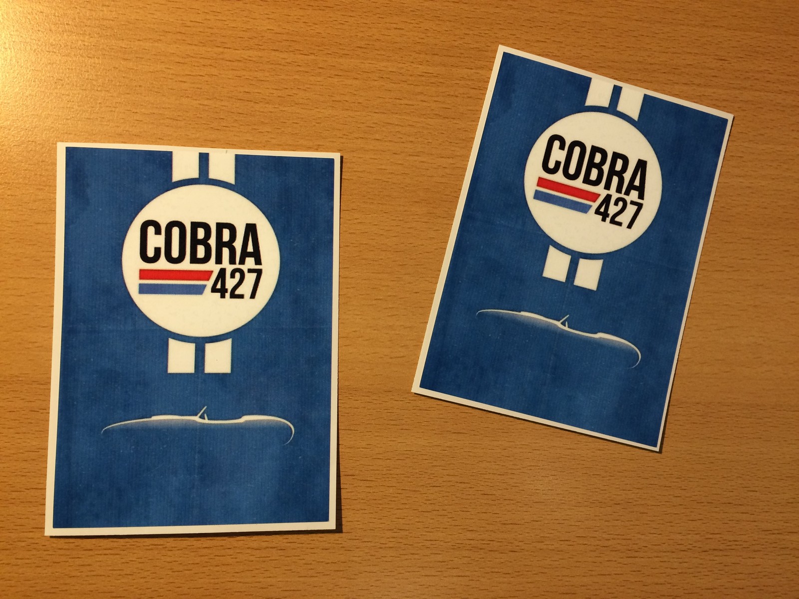 2x COBRA Aufkleber Sticker AC 427 Retro Racing Rennsport Muscle Car V8 ...