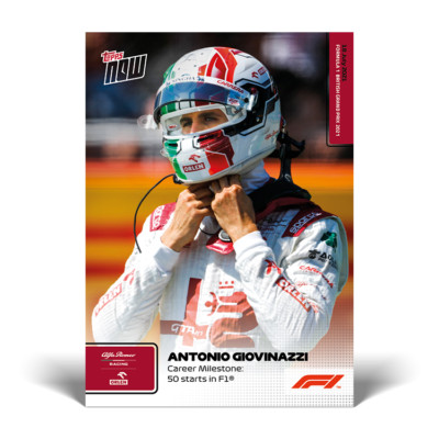Topps Now Formula 1 2021 - Card 35 - Antonio Giovinazzi - Alfa Romeo Racing
