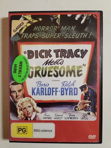 Dick Tracy Meets Gruesome (1947 B&W) - New & Sealed All Region DVD ...