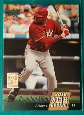 2010 UPPER DECK BRANDON ALLEN STAR ROOKIE #25 ARIZONA DIAMONDBACKS - Image 1 of 2