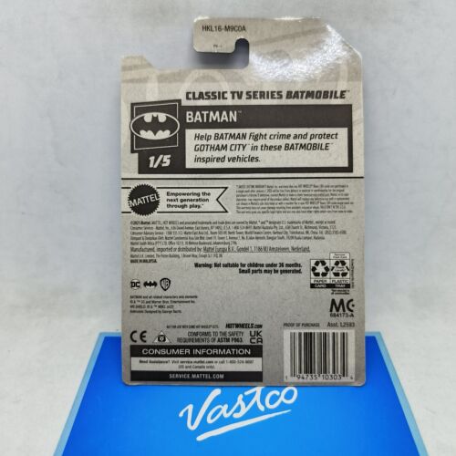 Hot Wheels Super Treasure Hunt BATMAN Classic TV Series Batmobile STH TH$ Tooned - Picture 9 of 11