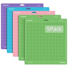12x12 Cutting Mat Variety Pack 5 Mats for Cricut Maker 3 Air 2 One