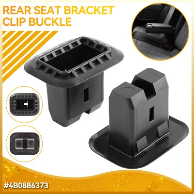2x Kunststoff Halterungs Clip Rücksitzbank 4B0886373 für AUDI A4 A6 AVANT Q7 4L - Bild 1 von 4