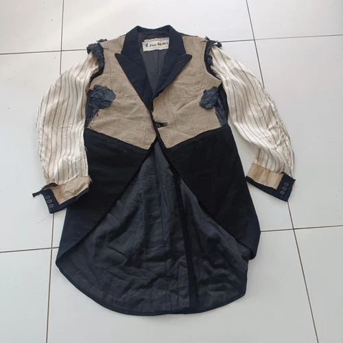 Paul McNeil Customised / DECONSTRUCTED VINTAGE TAIL JACKET Size L / XL SUPERB video thumbnail