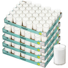 200 Bolsius Refill Nachfüller Kerzen Acryl Cup 49x42mm Relight Nachfüller 5x40er