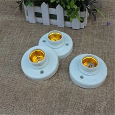 10x E27 Light Bulb Pendant Lamp Round Fixing Base Holder Screw Cap Socket