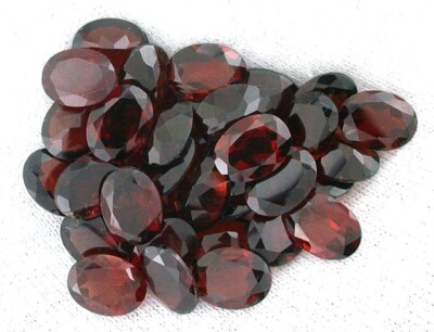 ONE 8x6  8mm x 6mm Oval Natural Red Garnet Gem Stone Gemstone EBS9341/32423