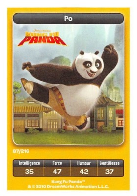Karte Carrefour Dreamworks - Kung Fu Panda - Po Nr. 87
