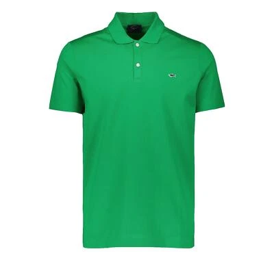 PAUL & SHARK Polo Homme Coton Bio Piqué Avec Badge Shark C0P1013 061 Vert - Photo 1/3