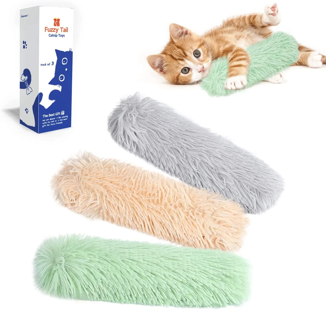 Juguetes Gatos Cojines De Gato 3Unidades Juguetes Duraderos Con Sonido Crujiente