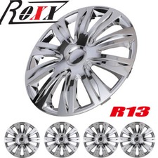 13 Set Of 4 Chrome Wheel Rim Skin Cover Hub Caps Wheel Cover Fit R13 Tiresteel