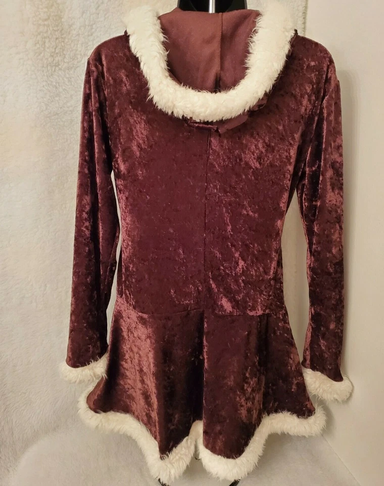 Vestido para mujer Dreamgirl talla M mediano marrón blanco Foto 4 de 4