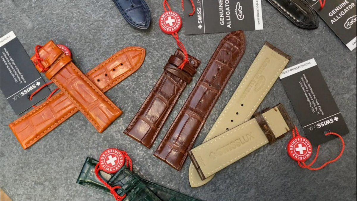 Jaeger-LeCoultre クロコダイルレザーベルト 19mm Alligator Crocodile Leather For JAEGER-LeCOULTRE Watch Brown Strap
