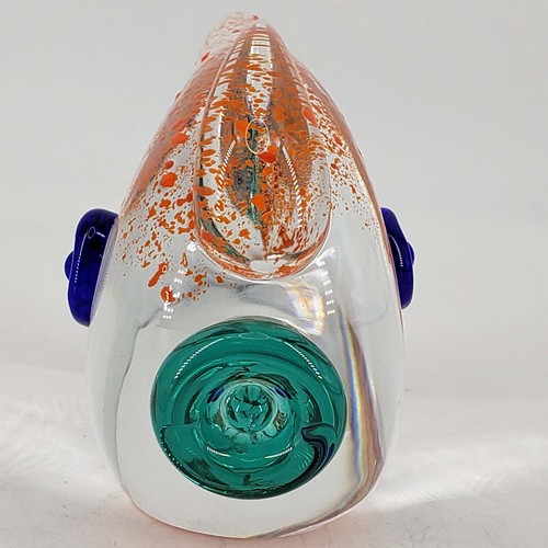 Bohemian Crystal Czech fish figurine paperweight Mid Century Modern MCM style - Picture 2 of 4