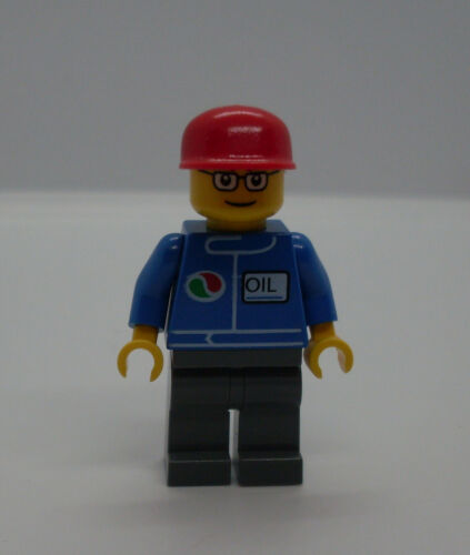 Lego Figur - Octan Blue Oil Pilot blau Tankstelle Race City Town Stadt Neu - Bild 1 von 1