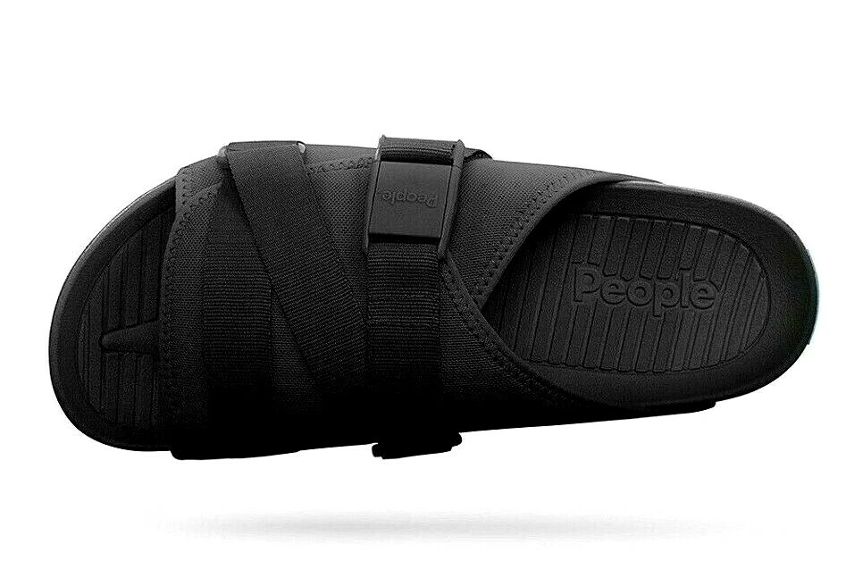 People Footwear The LENNON CHILLER Slides REALLY BLACK UNISEX