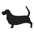 Basset Hound Dog - Vinyl Decal Sticker - Multiple Color & Sizes - ebn1916
