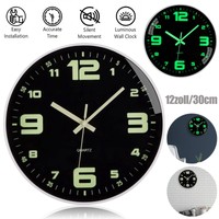 Leuchtend Wanduhr Wanduhr Lautlos 30Cm Wanduhr Modern Ohne Ticken Rund Leise