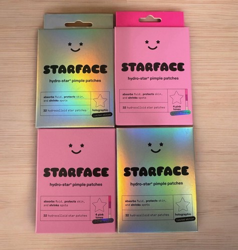 Lot Of (4)Starface Limited Edition Hydro-Star Pimple Patches Exp:2/26, FREE Ship