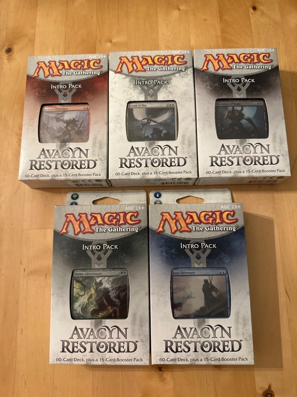 MTG Magic the Gathering Avacyn Restored Intro Pack Set of 5