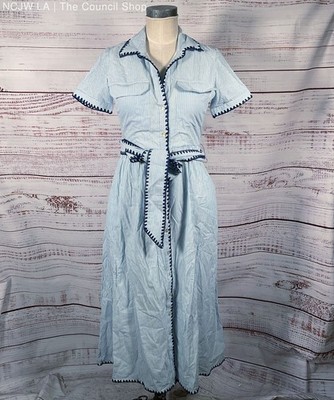 Roller Rabbit Heritage Stripe Jillian Dress Blue XS