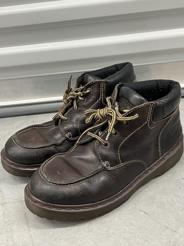 Vintage Dr Martens Mens 8508 Brown Grizzly Chucka Boots Sz 10 Made In England