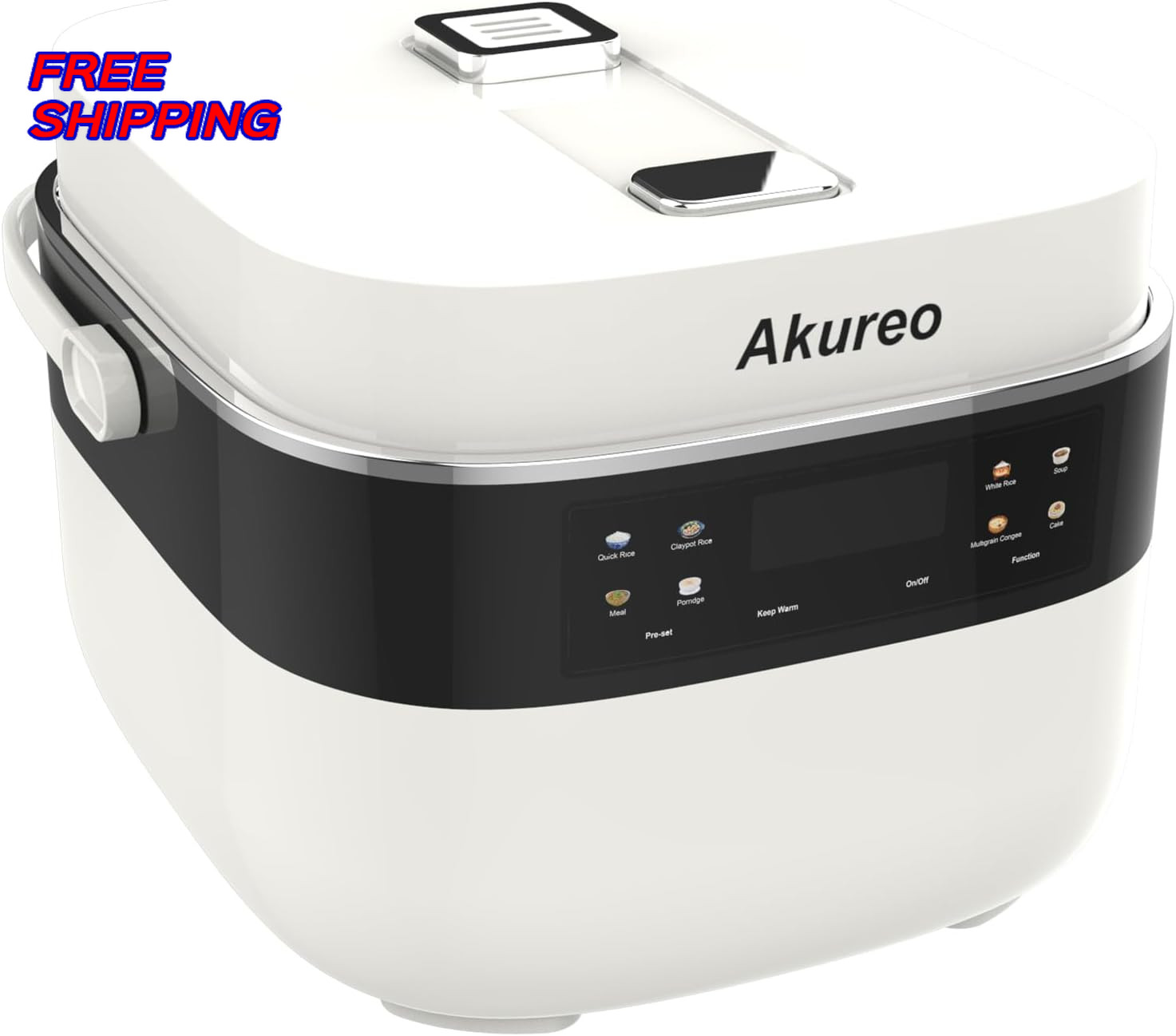 3L Smart Rice Cooker 6 Cup Uncooked Fuzzy Logic Stainless st