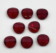 8pc Swarovski Crystal Siam Red 12mm Pagoda 5107 Beads; Vintage Rare
