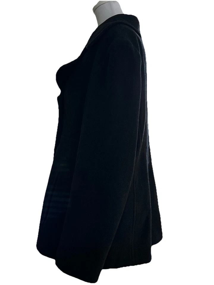 Abrigo Anne Klein Invierno Guisante Mujer Talla XL Doble Pecho Mezcla Lana Foto 4 de 4