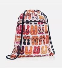 New Thirty-One Cool Cinch Thermal Drawstring Backpack - Fun Flops FLIP FLOPS