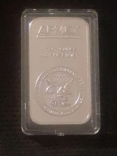 APMEX SILVER Bar 1 Troy oz. .999 Fine Silver Bar