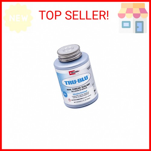 Rectorseal 31631 1/4 Pint Brush Top Tru-Blu Pipe Thread Sealant , Blue