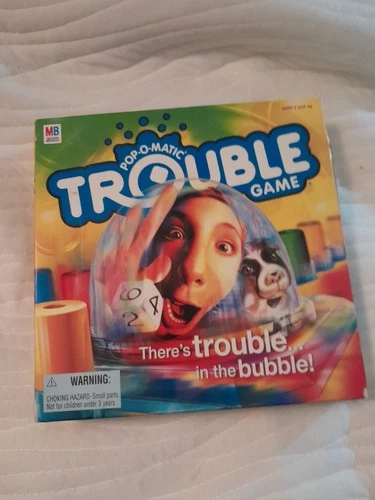 Vintage 2002 Pop-O-Matic Trouble Board Game Milton Bradley Hasbro 100% Complete