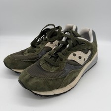 Saucony Shadow 6000 Mens Sneakers Green Suede Mesh Low Top S70441-45 Size 6
